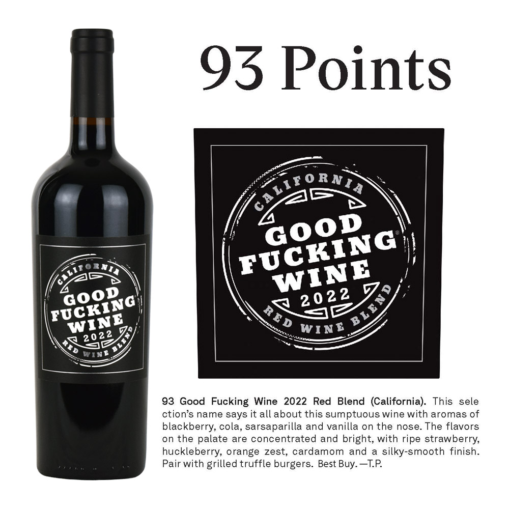 good fucking wine red blend