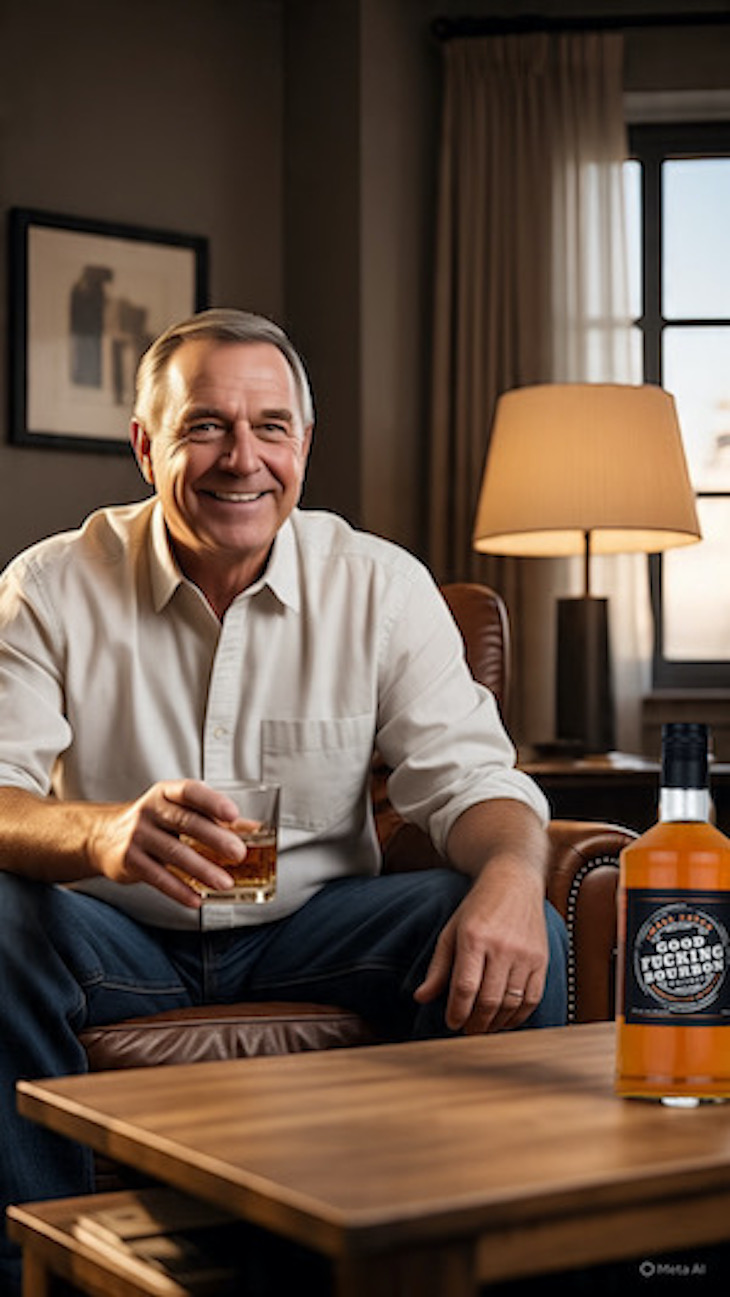 dad drinking bourbon